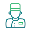Grafische Darstellung eines Concierge-Mitarbeiters – Safety Line Frankfurt