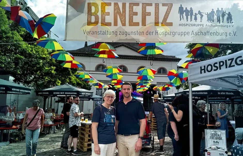Safety Line CEO Matthias Herteux at a charity event Hospizgruppe Aschaffenburg e. V. 2025