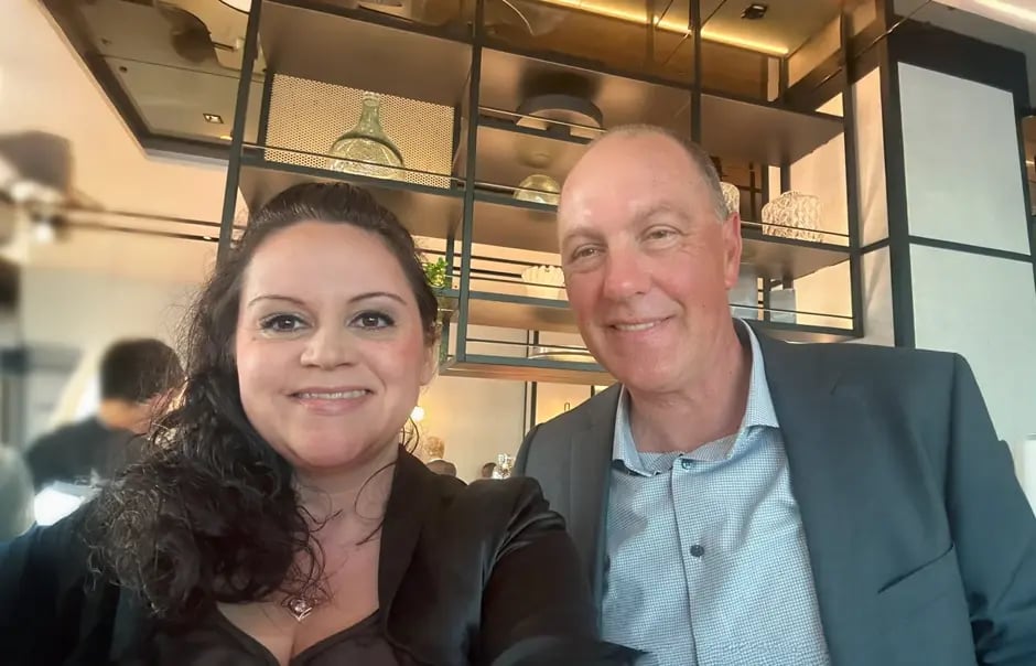 Dieses Selfie von Werner Landstorfer, dem frisch gewählten Präsidenten des BDSW, und Daniela Gröbel-Becker entstand am Freitagmorgen bei einem angeregten Gespräch im Frühstücksraum.