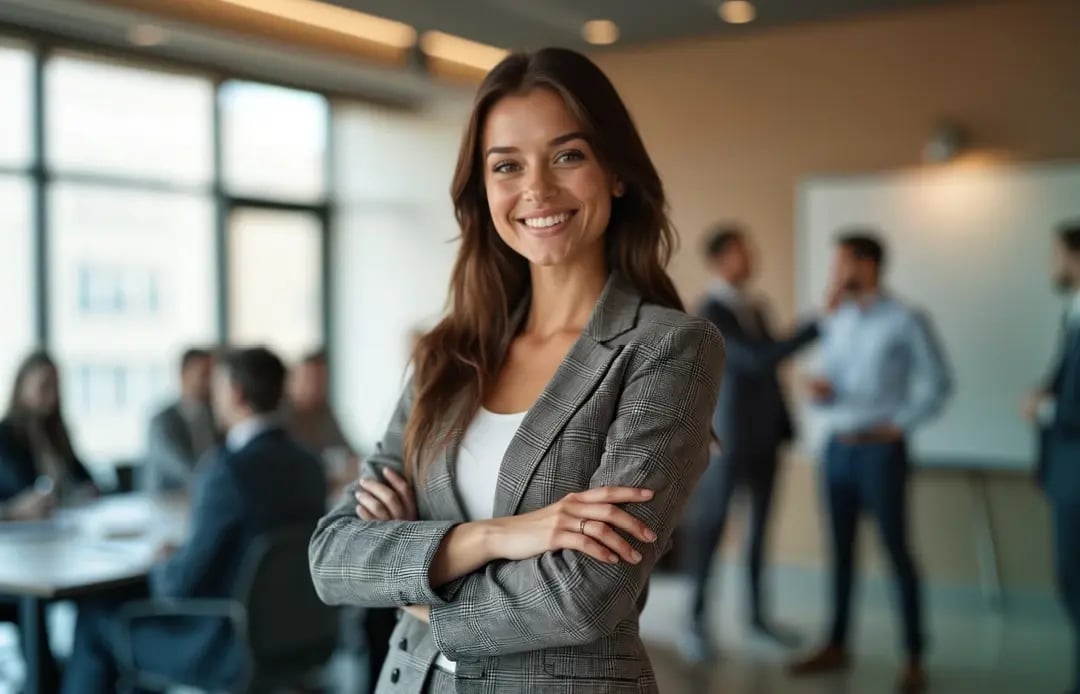 Junge Frau in Personalvermittlung durch die Safety Line Security Service GmbH