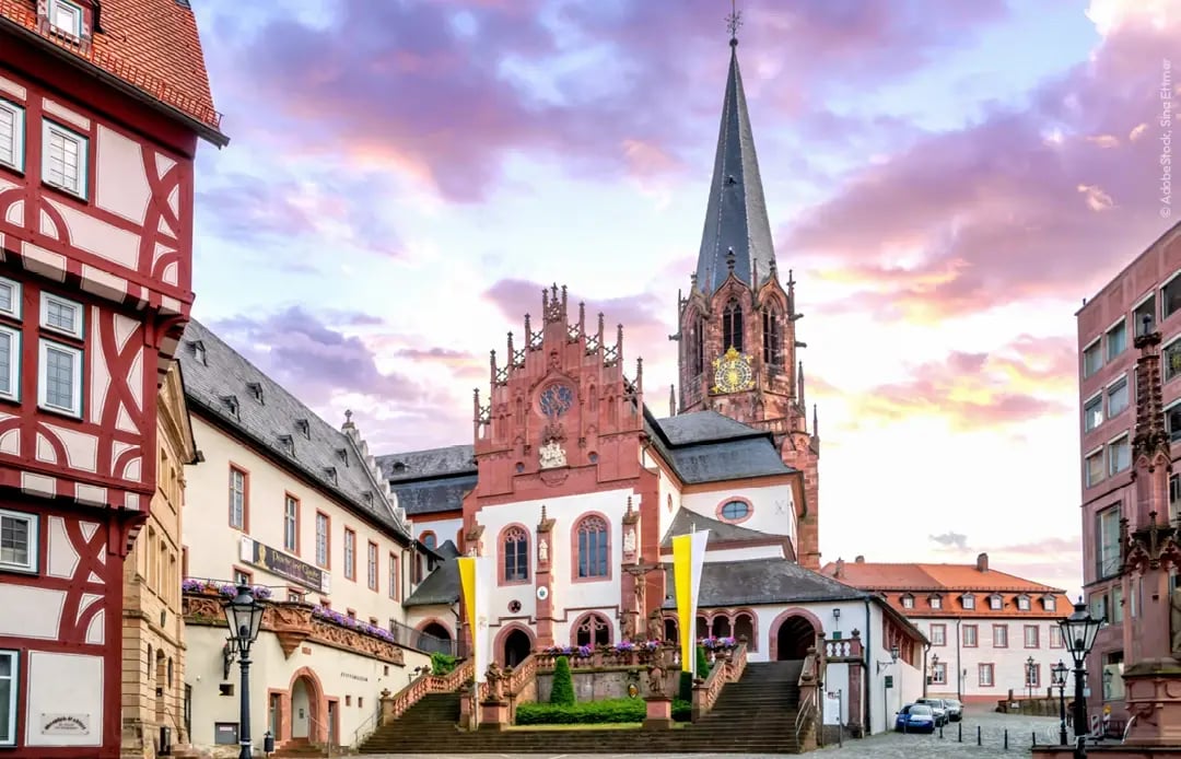 Altstadt von Aschaffenburg, Deutschland.