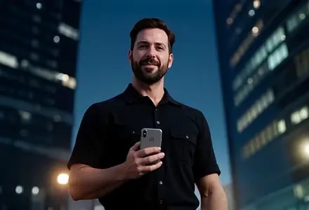 Sicherheitsmitarbeiter_Smartphone_Rundgang_Nacht_Safety_Line_Security_Service_GmbH_440