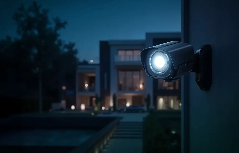 Luxury flat with surveillance camera